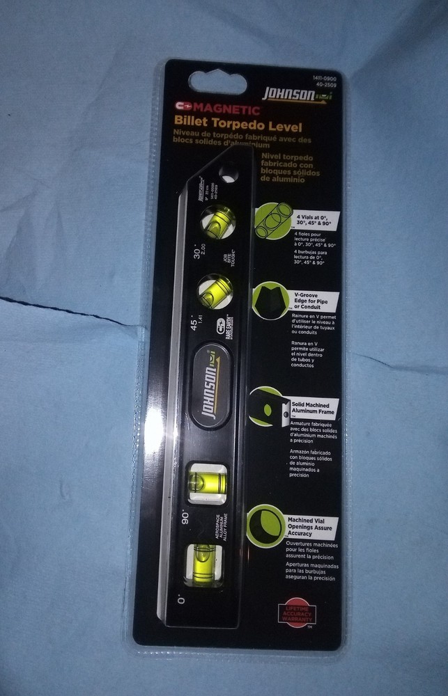 Johnson Magnetic Billet Torpedo Level