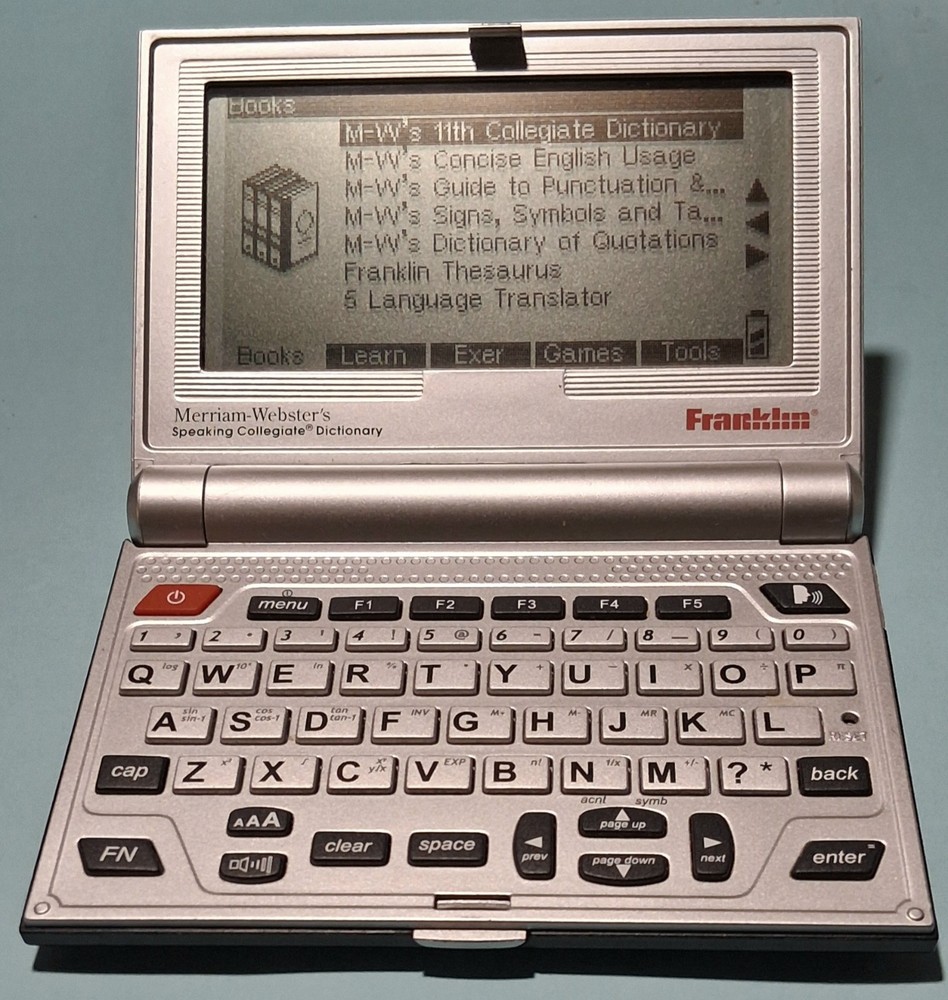Franklin's Merriam-Websters  Speaking Dictionary Electronic Device