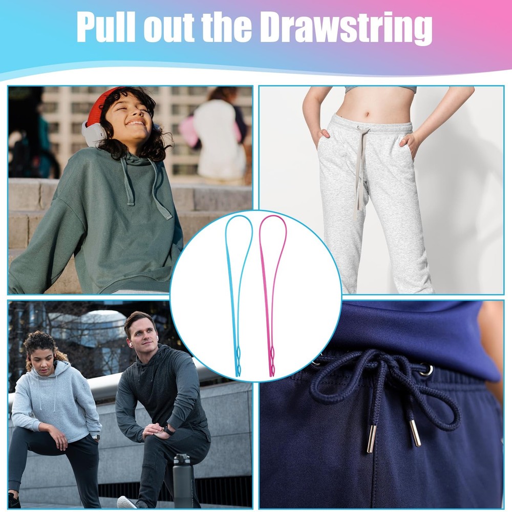 4 Pcs Plastic Flexible Drawstring Threader 23In Easy Threader Drawstring Replace
