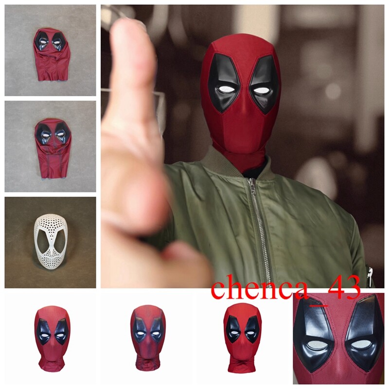 Customize Deadpool Screen Accurate Cosplay Headgear Wearable Mask Prop Faceshell