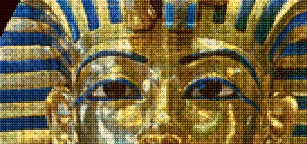 Tutankhamun Cross Stitch Pattern inc Pattern Keeper File + Photo - Large Pattern