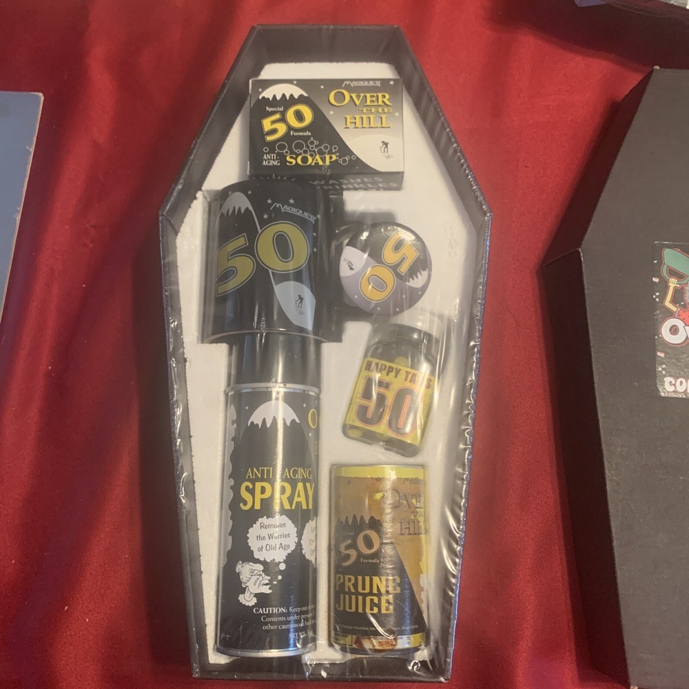 Over the Hill 50s coffin gift box