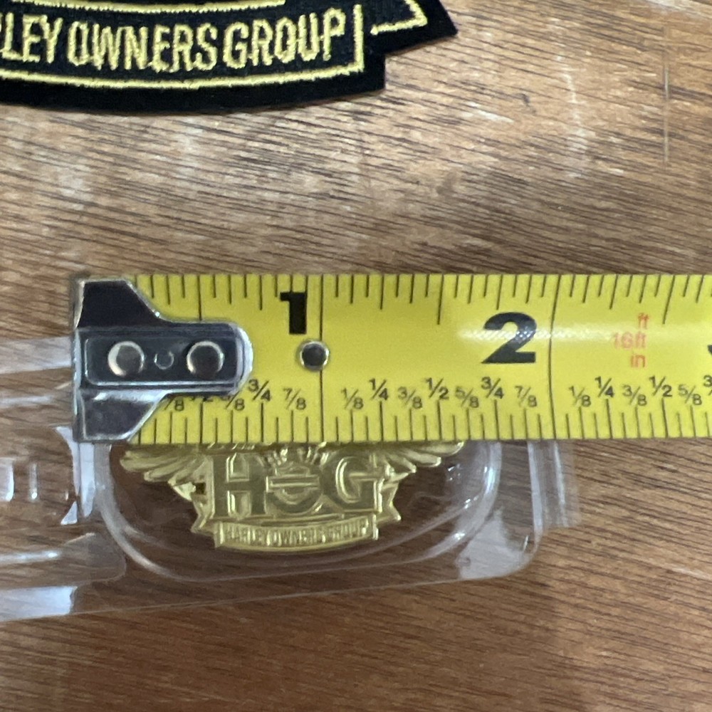 Authentic Harley Davidson Owners Group HOG Eagle Pin & Patch Lot