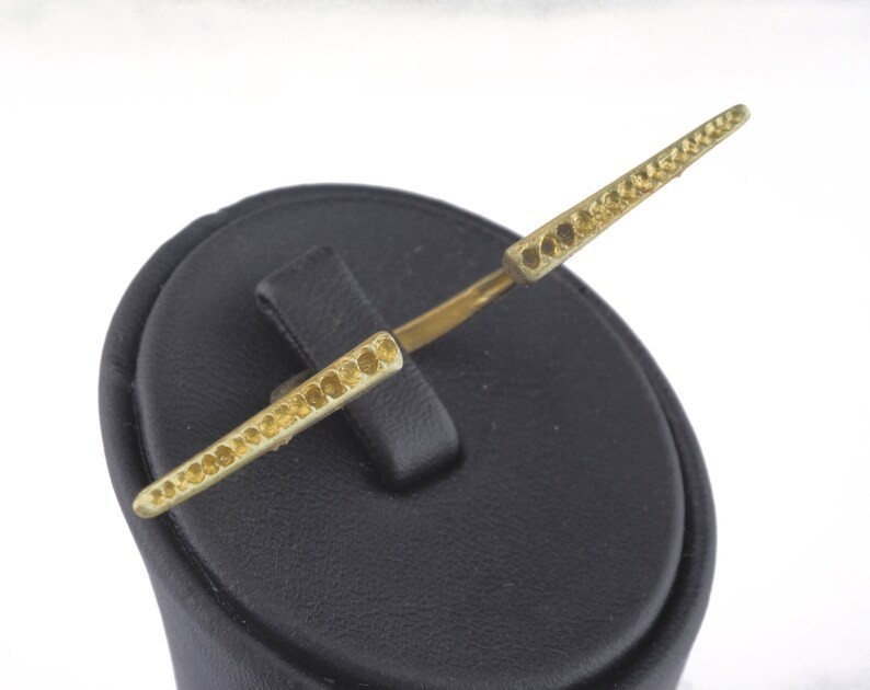 3 pcs Ring Adjustable Ring Raw brass (18mm 8US inner size - Adjustable ) 2691