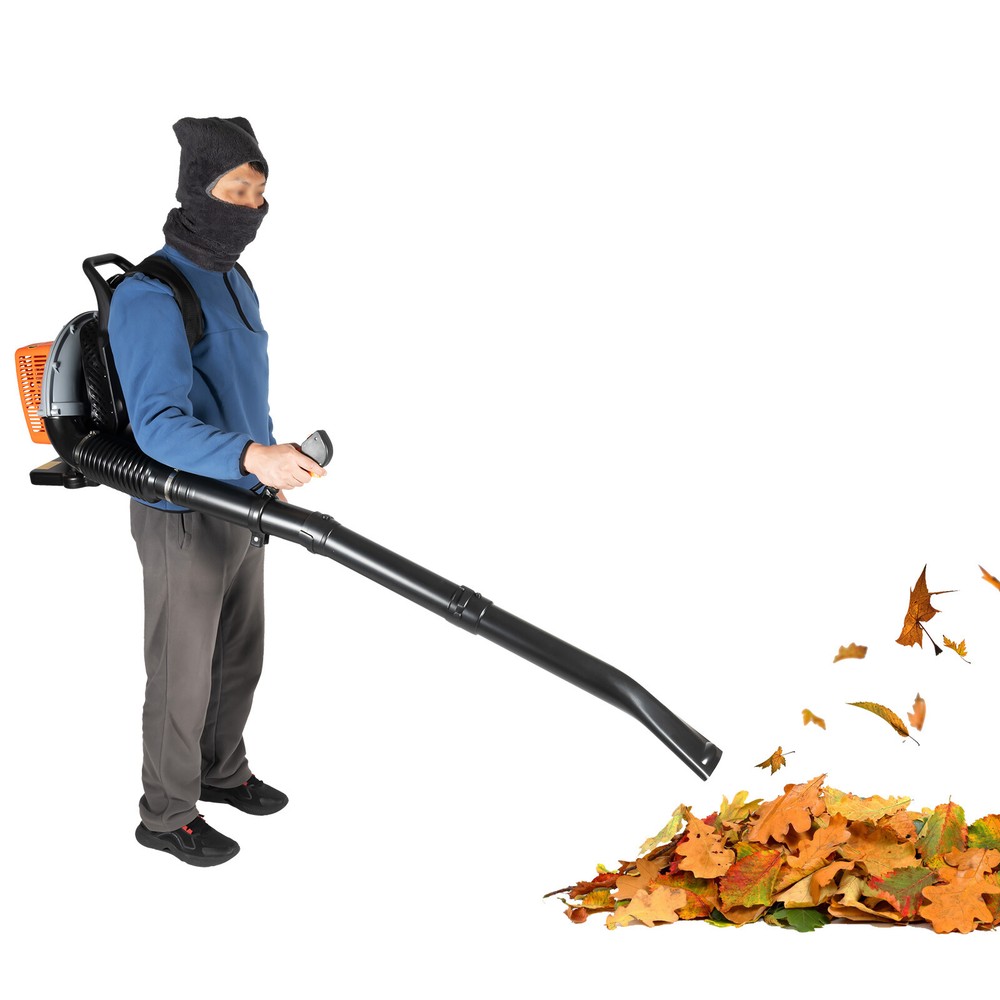 Upgraded 63CC 2-Stroke Backpack Leaf Blower With Adjustable Air Volume