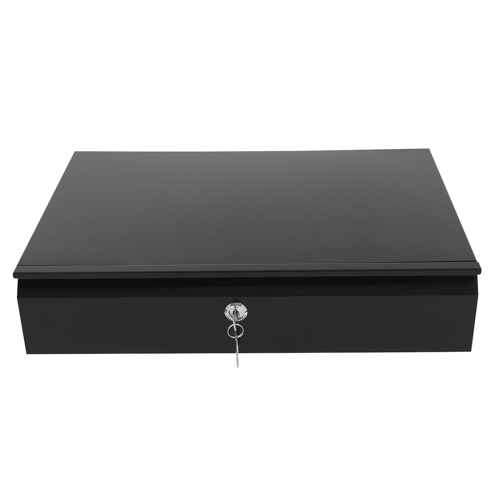 Sliding Pull-Out Under Desk Drawer with Lock for Organized Office Space