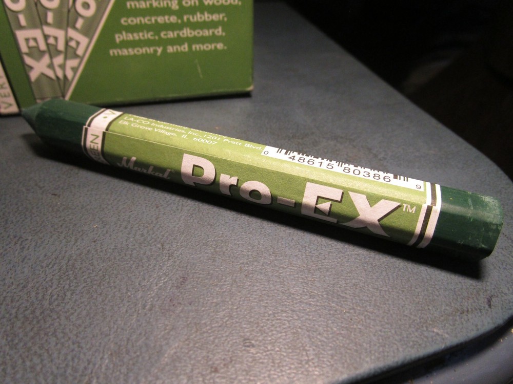 (6) Green Pro-EX® Premium Grade Lumber Crayon