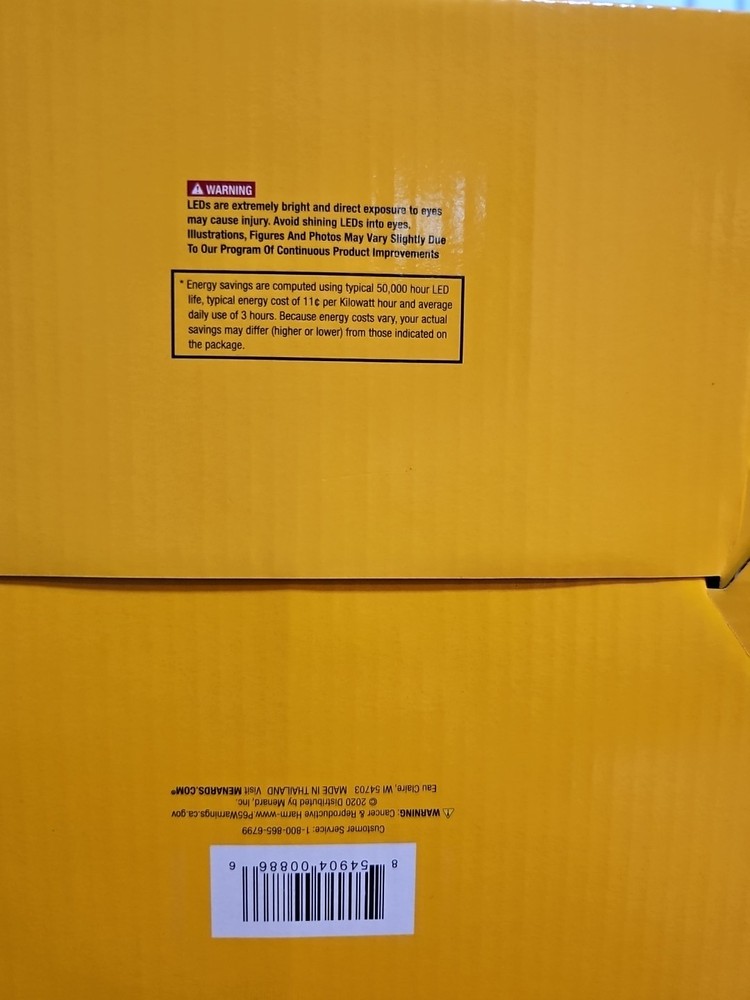 2x 50FT Led Work Light 7,500LM Waterproof Construction String Lights Linkable