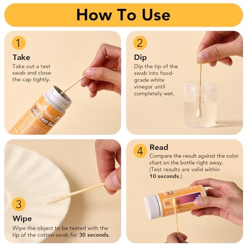 Lead Test Kit – 30 Rapid Testing Swabs with 30‑Second Colour‑Change Results.