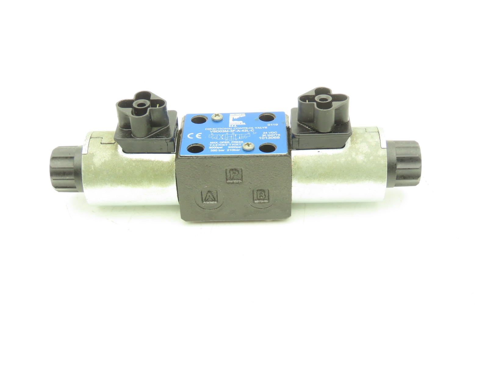 Continental VSD03M-3F-A-42L-C Hydraulic Solenoid Directional Valve 24V 5000PSI