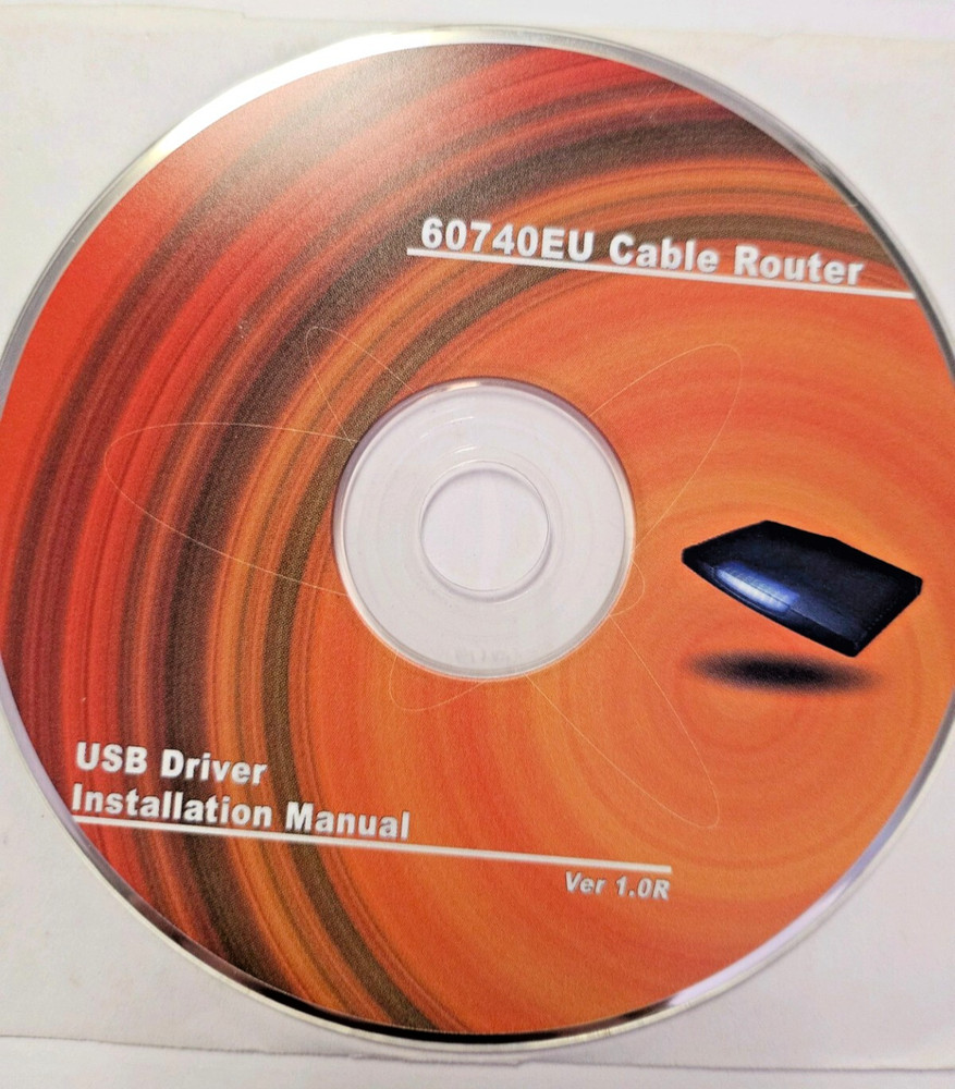 60740EU Cable Router USB Driver Installation Manual CD V1.0R
