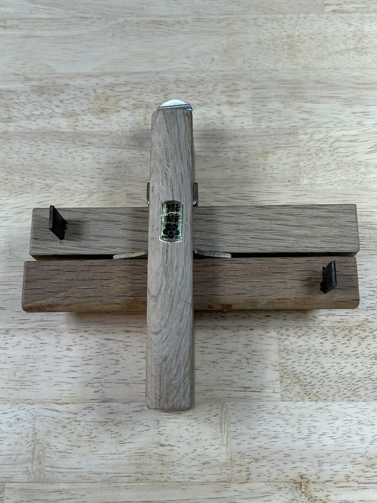 Japanese Marking Gauge (Kebiki). Japanese White Oak. New Old Stock.