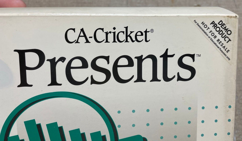 CA-Cricket Computer Associates Desktop Presentation Program Big Box 1991 Demo