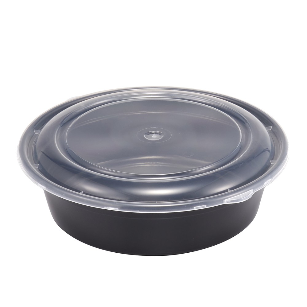 1L Round Meal Prep Food Storage Container, 5 Pack