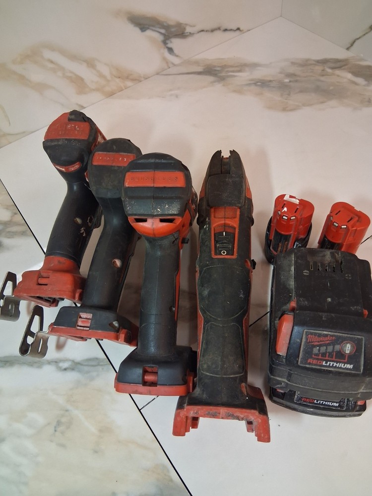 Milwaukee M18 Tool Lot Drill Impacts Multi Tool + Batteries Parts