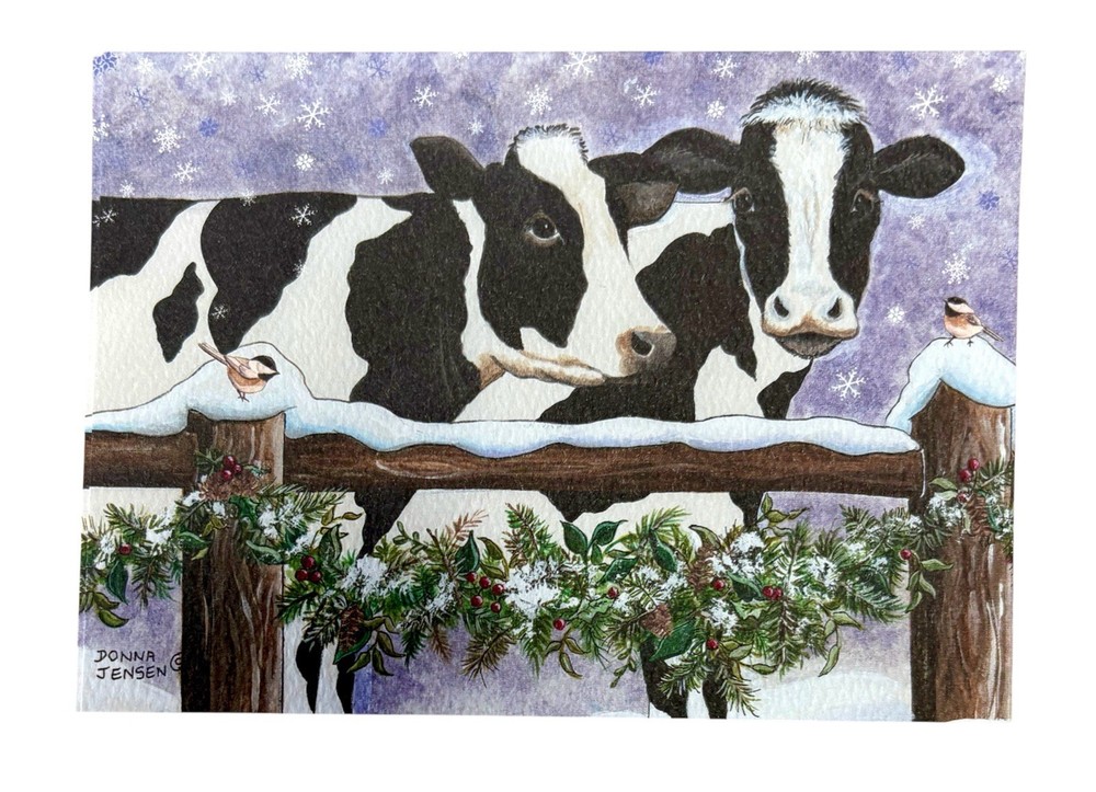 20 Cows note cards with envelopes, made in the USA