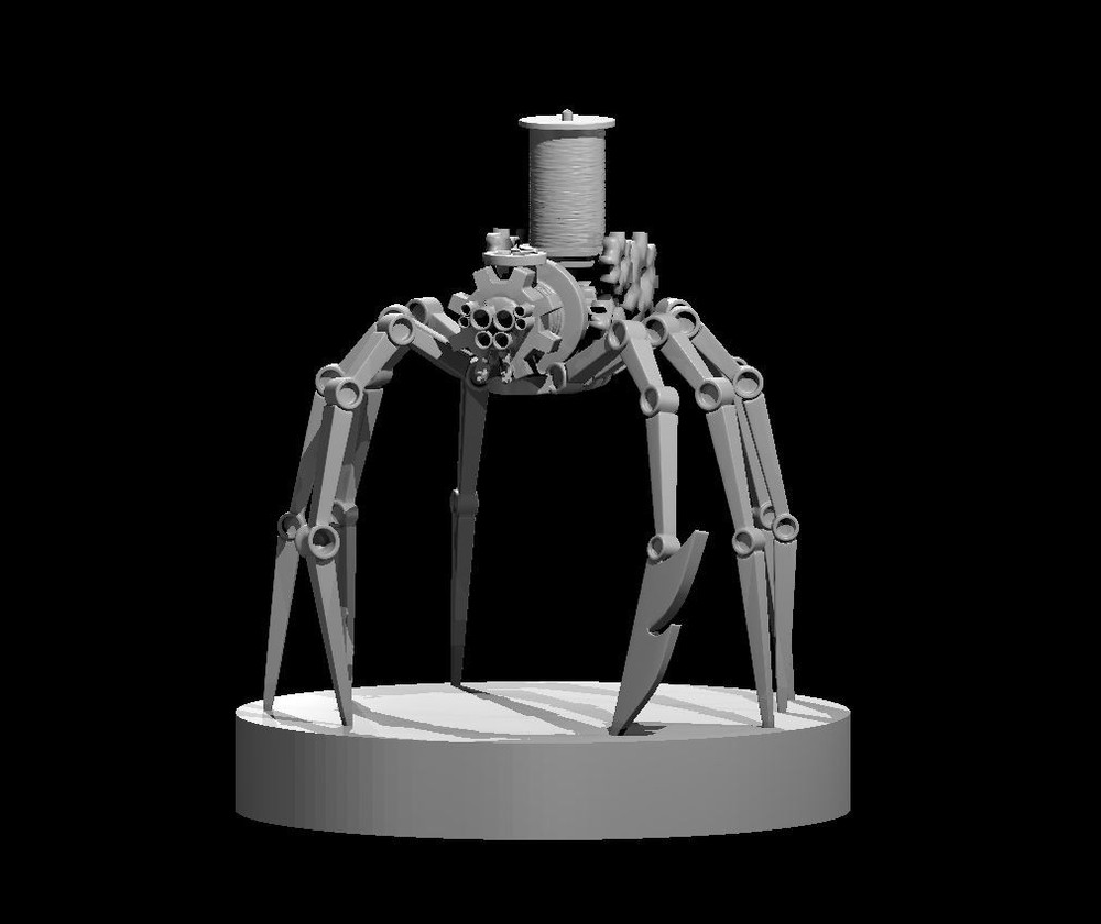 Clockwork Weaving Spider Robot Monster Manual 28mm Scale DND D&D Tabletop Mini