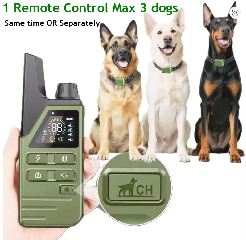 Rechargeable Dog Training Collar with Remote – Multi-Dog Control System