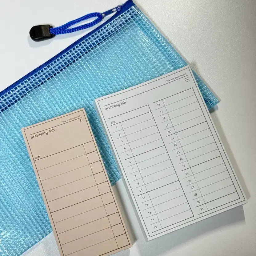 Mesh Pencil Case + Sticky Note Sets + Shape Stickers Stationery Set