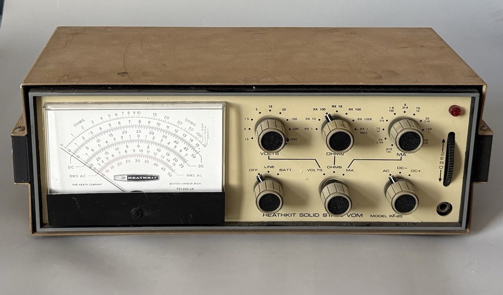Power Tested Only — Heathkit IM-25 Solid State VOM — See Description