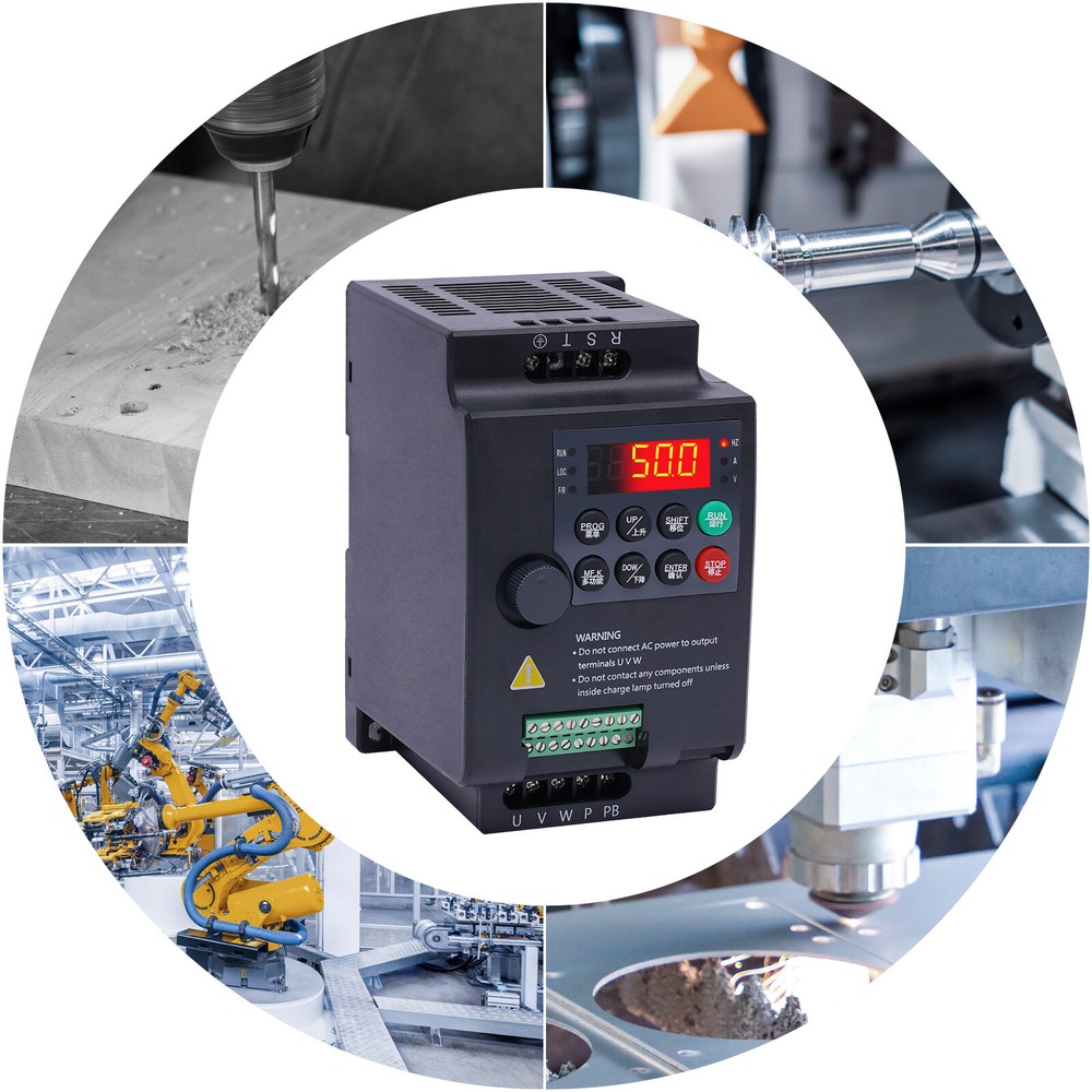 2 HP 3 Phase Motor Variable Frequency Drive VFD Speed Controller 220VAC 1.5KW 7A