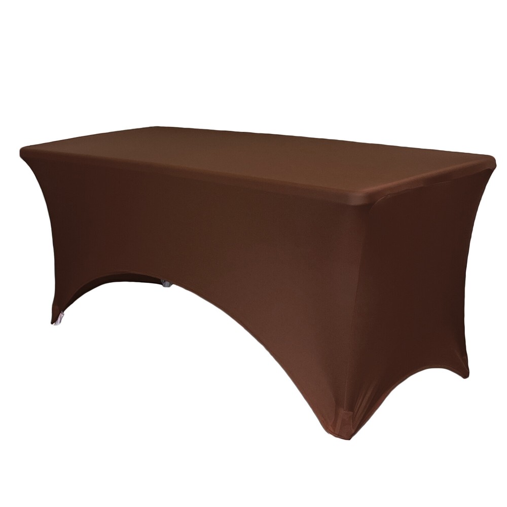 6 ft Rectangular Fitted Spandex Tablecloths, Party Folding Elastic Table Covers