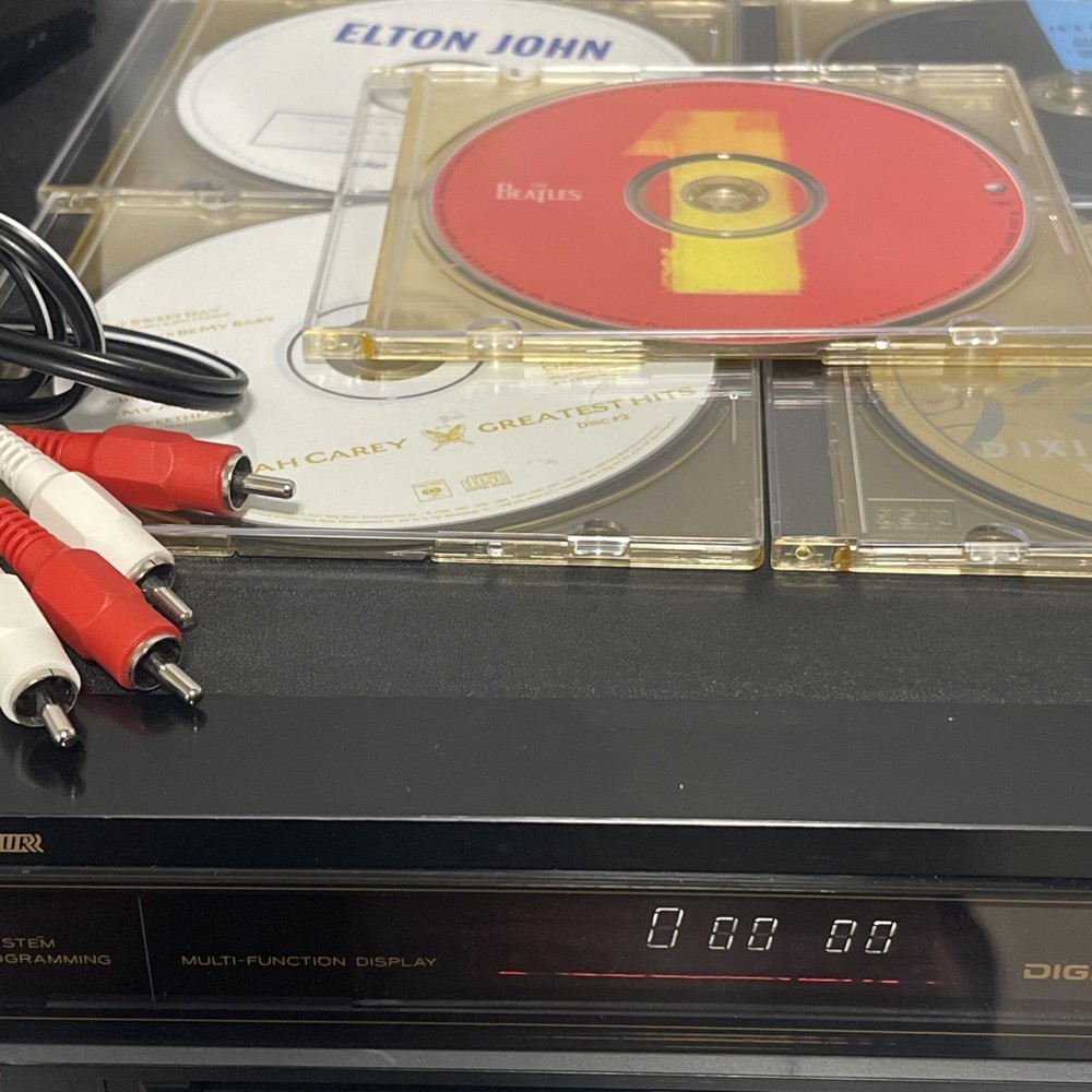 TESTED TEAC PD-800M CD Multi Player 6 Disc 3 Beam Laserdiode + Magazine BUNDLE