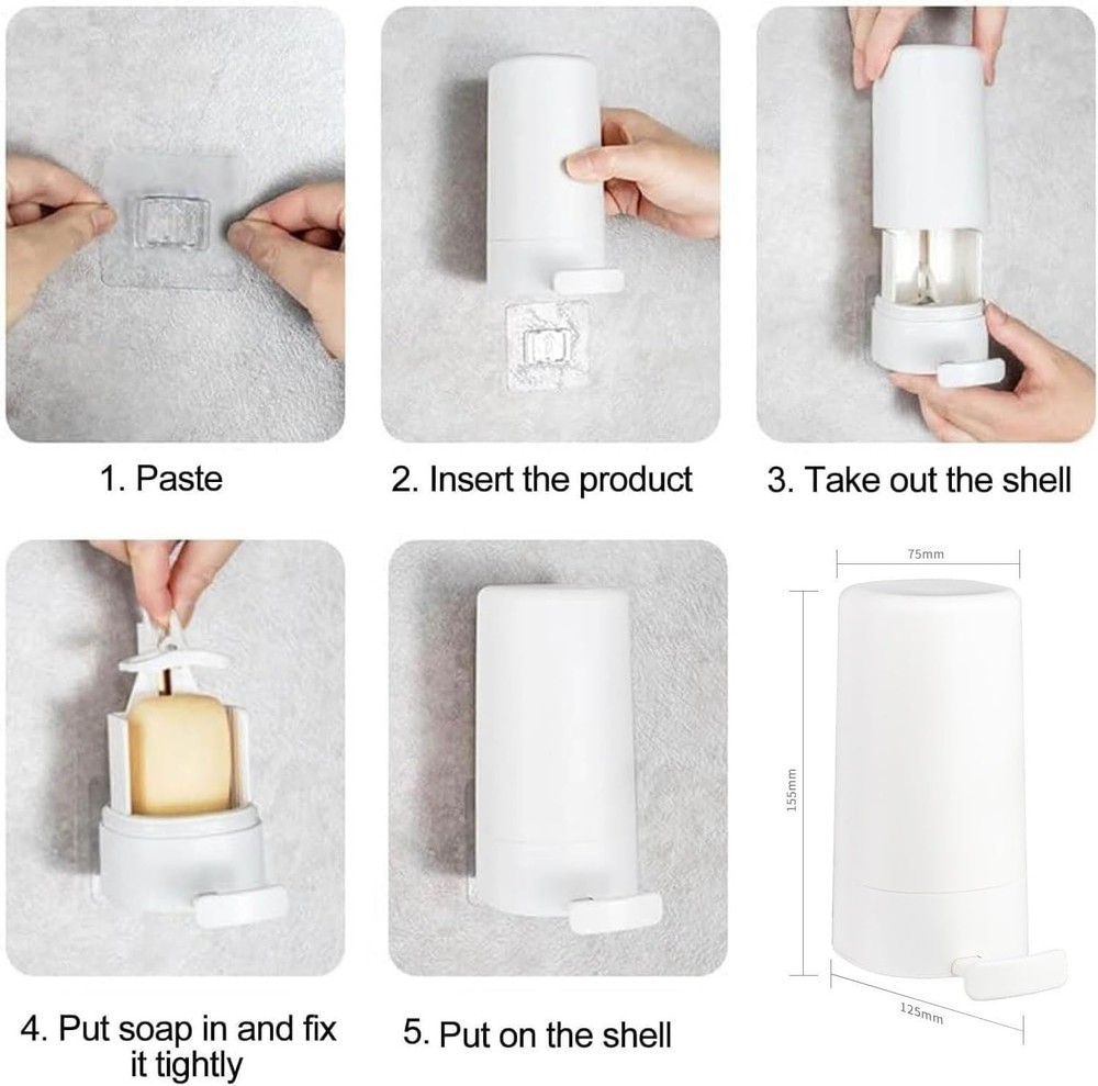 Soapy Bar Grinder Wall Mounted Solid Soapy Bar Mincer for Hand Washing