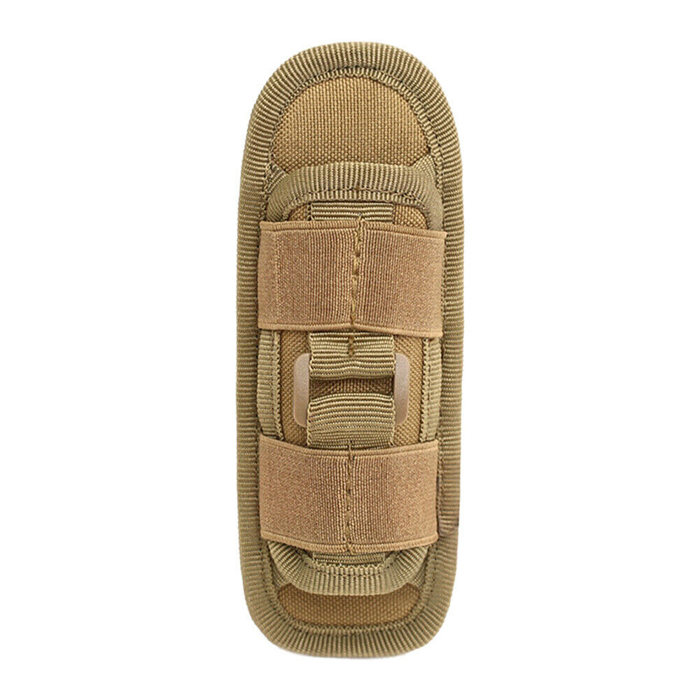 360° Rotatable Belt Flashlight Holder for Elastic Strap Tactical Molle Pack Bags