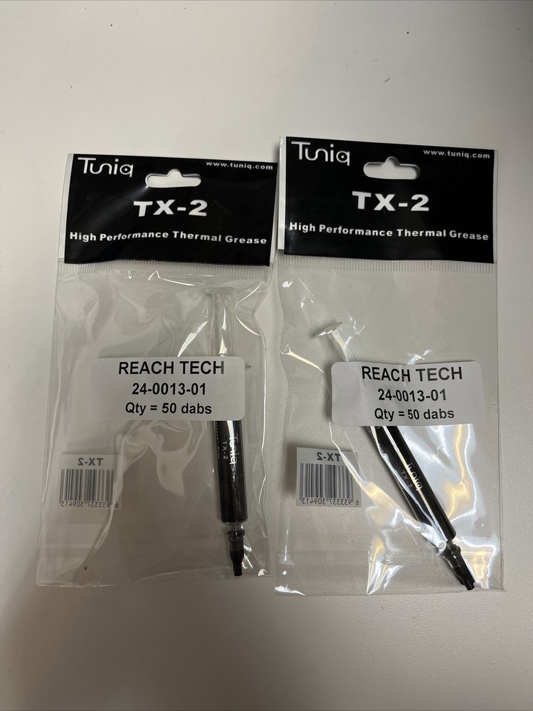 2 Pack, Sealed Tuniq TX-2 High Performance Thermal Compound Paste Grease