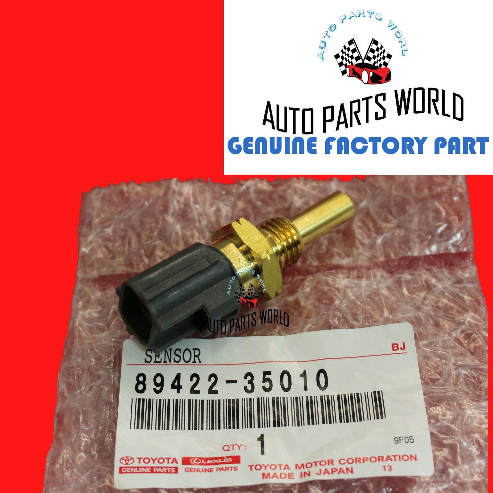 GENUINE OEM TOYOTA HIGHLANDER LEXUS COOLANT WATER TEMPERATURE SENSOR 89422-35010
