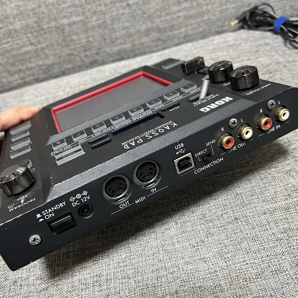 [AS IS] KORG KAOSS PAD KP3 Dynamic Effect Sampler sequencer with adapter box