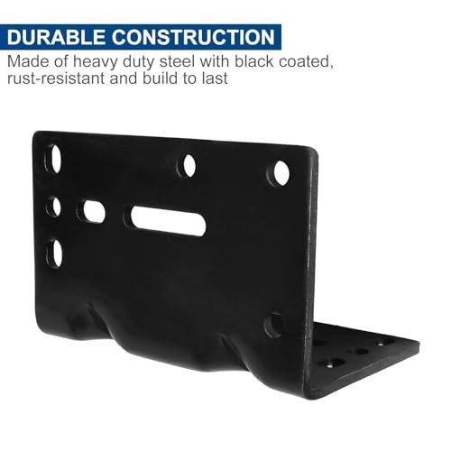 Universal Winch Mount Bracket, Heavy Duty Right Angle Mounting Winch Bracket,