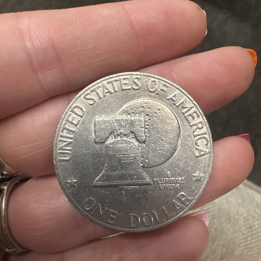 Bicentennial Dollar Coin No Mint Mark Eisenhower