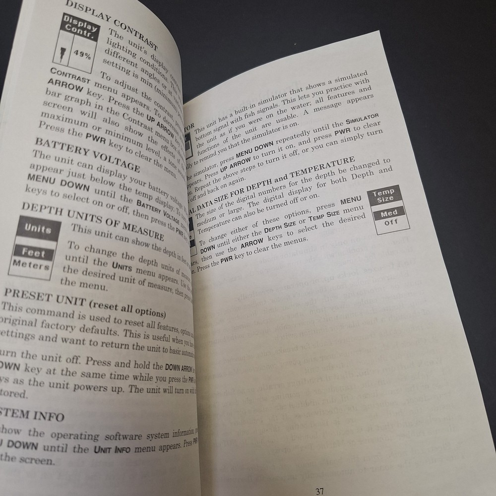 Lowrance X37tx X47 tx Operating Instructions Manual