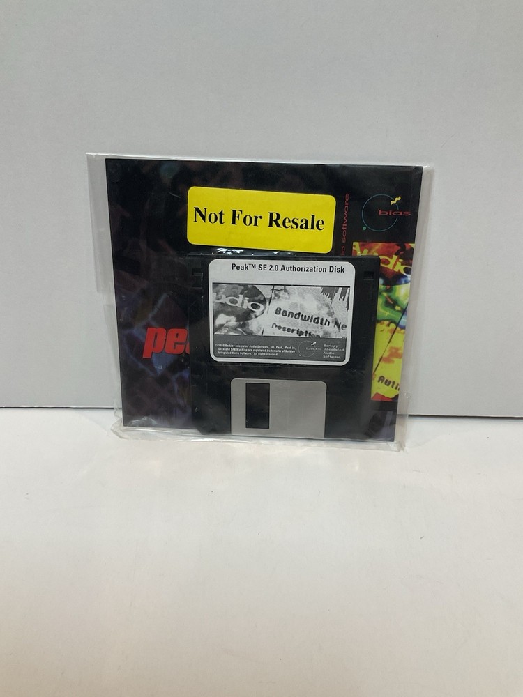 BIAS Peak  SE 2.0 Audio Editing Processing Berkeley Audio For MAC NOS Sealed