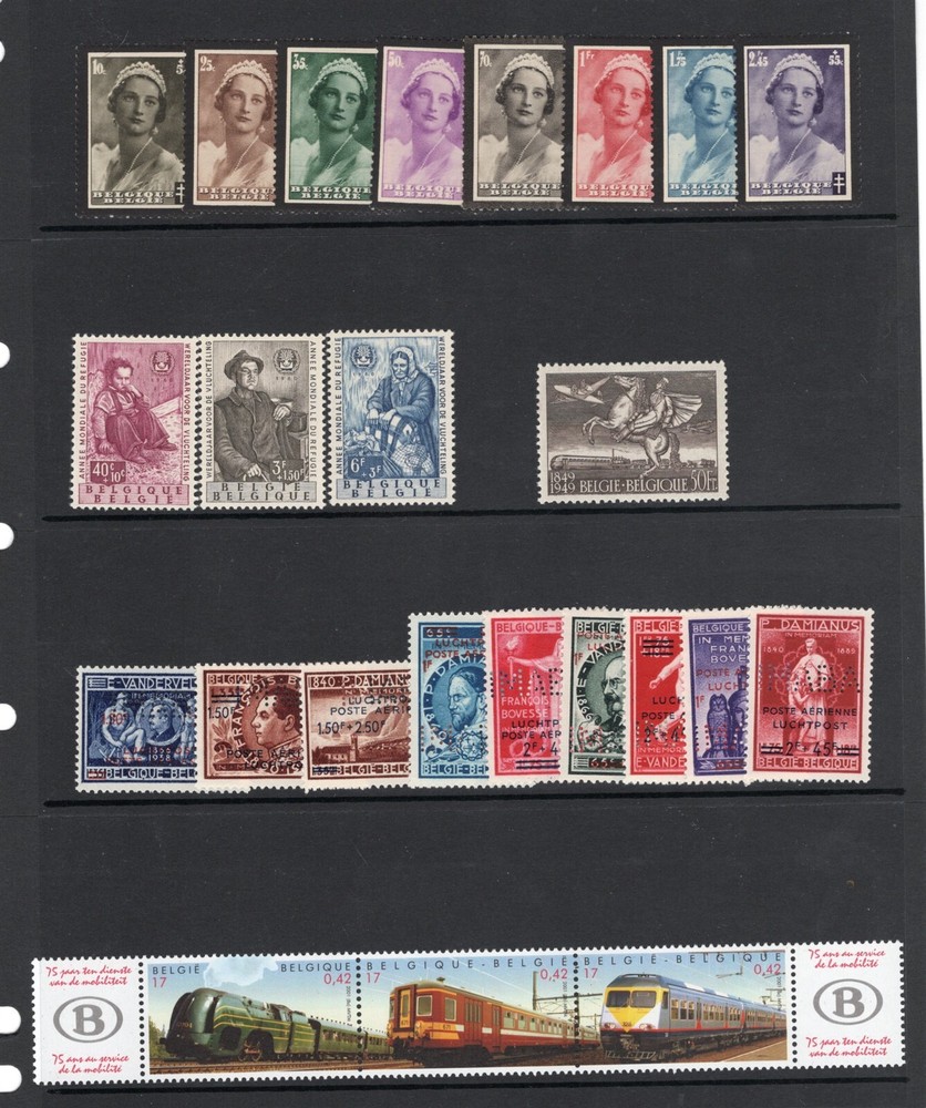 BELGIUM MINT NH STAMP COLLECTION