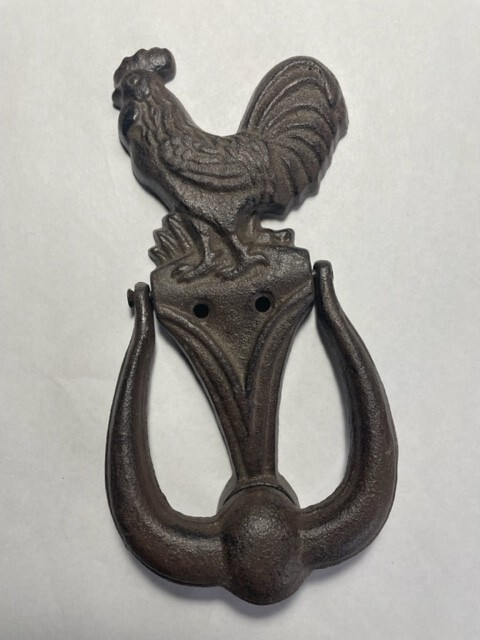 Door Knocker Cast Iron Rooster