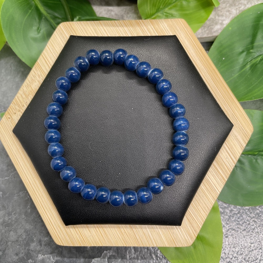 Handmade Ceramic Bead Beaded Stackable 6” Plus Stretch Bracelet New B20