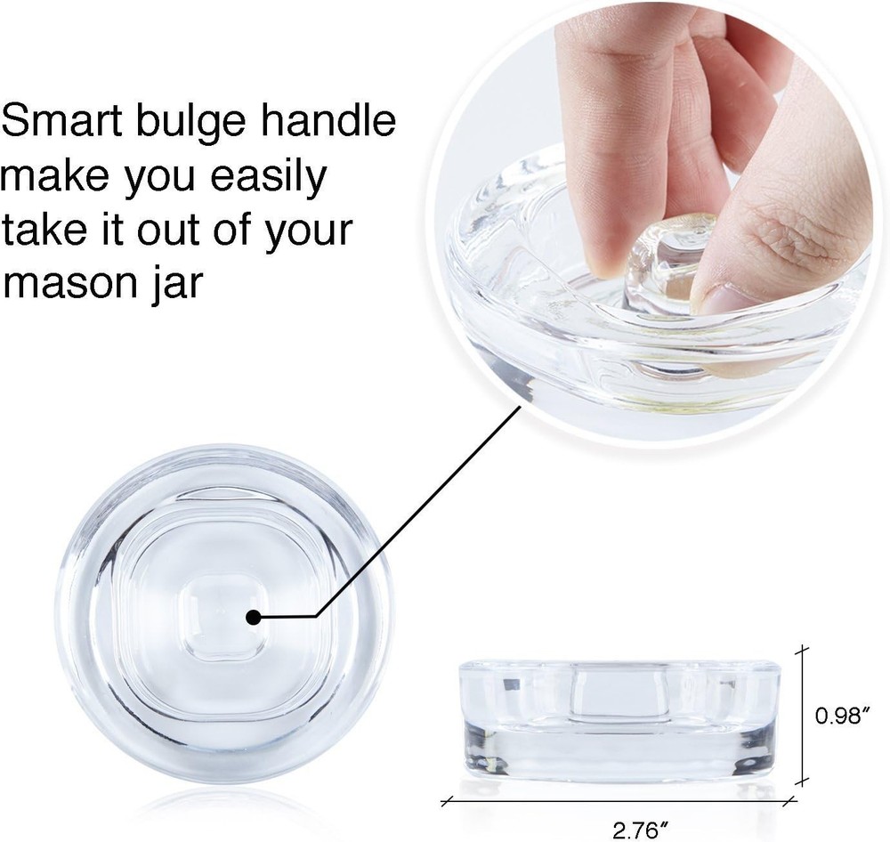 Compact Round Fermentation Weights - 4 Pack for Perfect Vegetable Fermentation