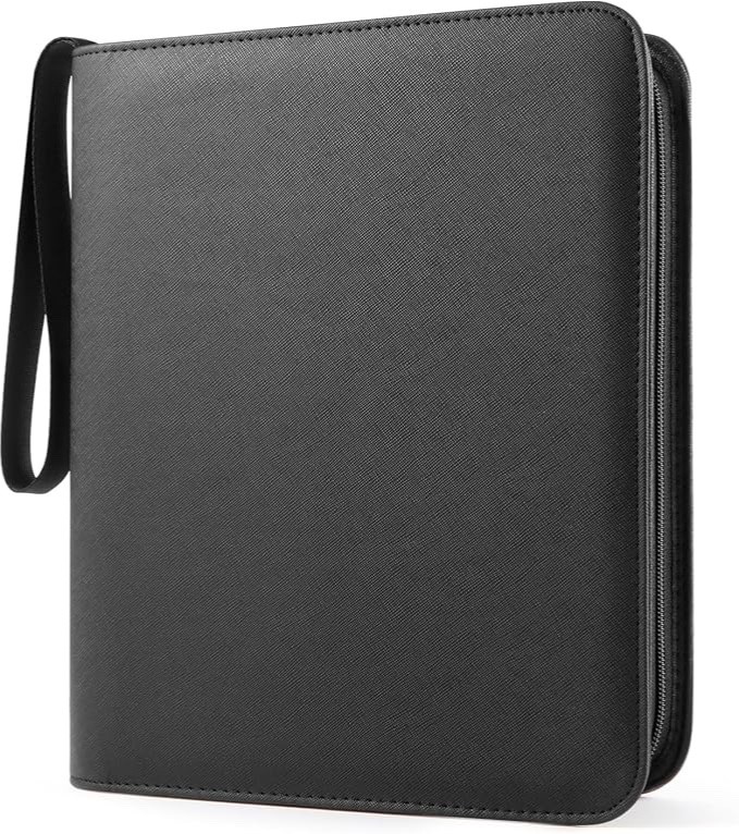 Top Loader Binder 4 Pocket for 144 Toploaders, Side Loading Toploader...