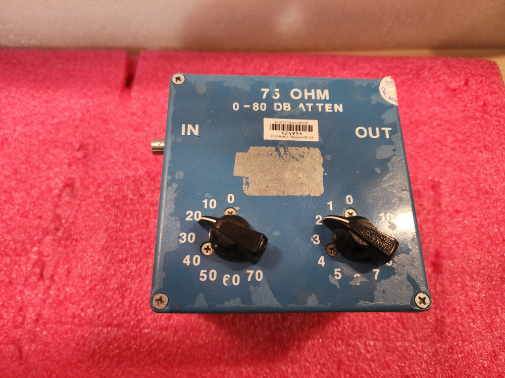 75 Ohm 0-80dB Attenuator