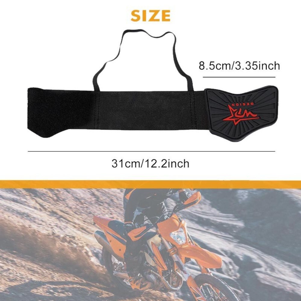 Mens Motorcycle Motorbike Shift Pad Shoe Boot Protector Cover Rubber Gear Black