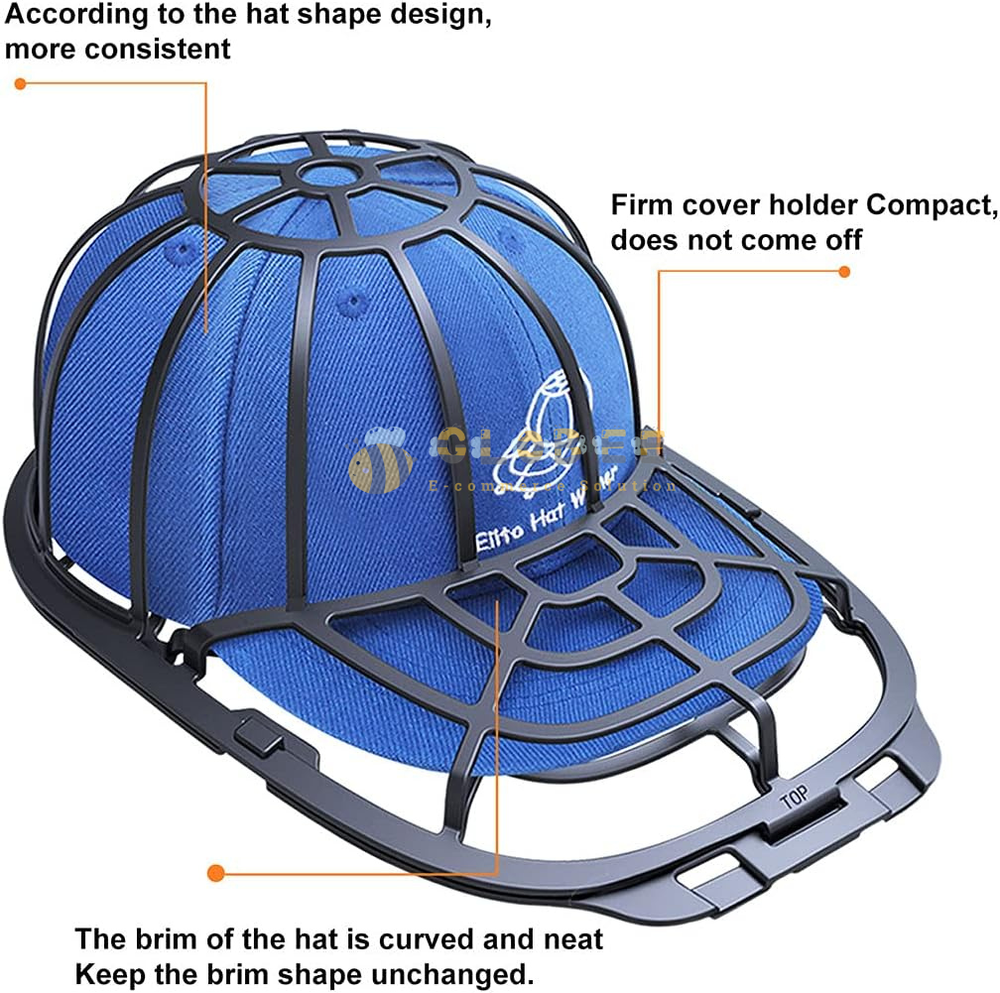 Hat Washer Baseball Cap Cleaner Protector Machine Washing Cage Cap Holder Frame