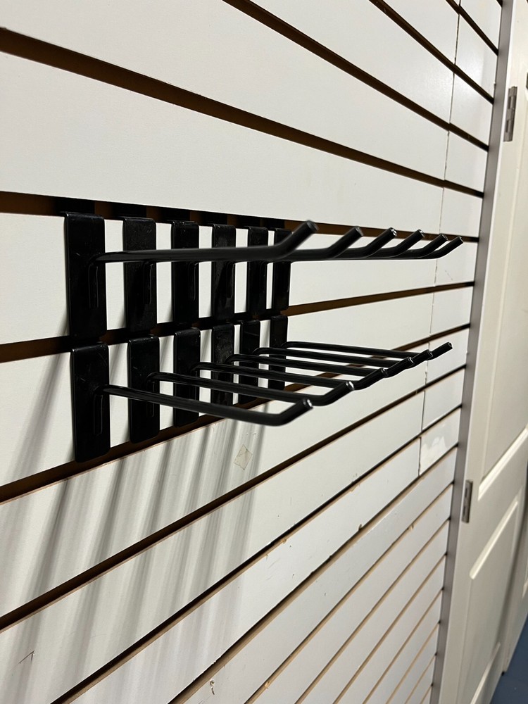 20 Slatwall Hooks - 6" inch black