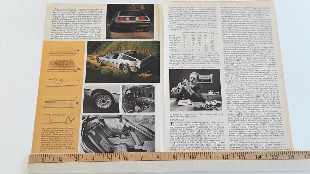 DELOREAN DMC ORIGINAL 1977 ARTICLE