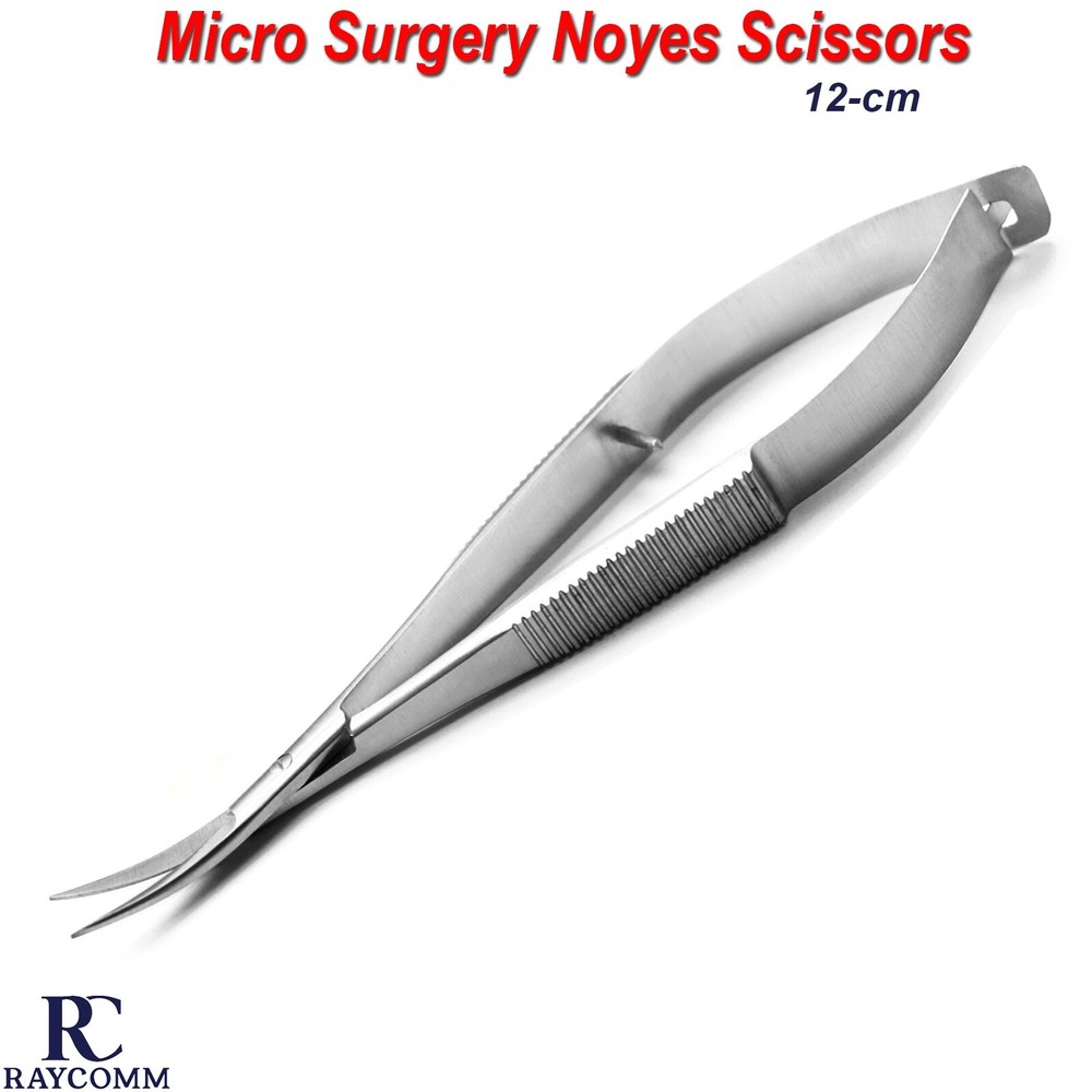Surgical Micro Ophthalmic Spring Noyes Scissors Curved Ophthalmology Instruments