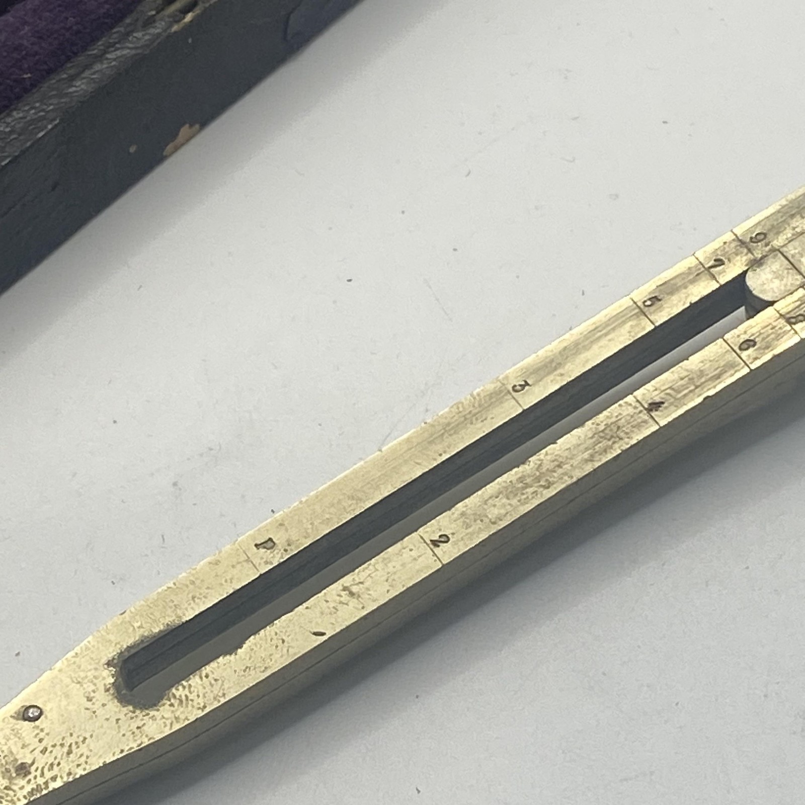 Vintage Kolesch & Co NY Brass Proportional Divider Drafting Tool Original Box