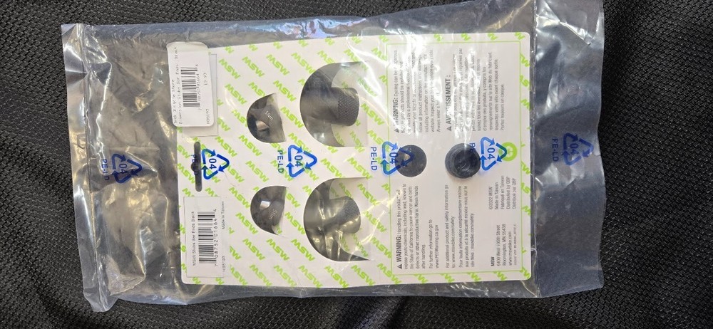 MSW Stub Bar Ends - Black