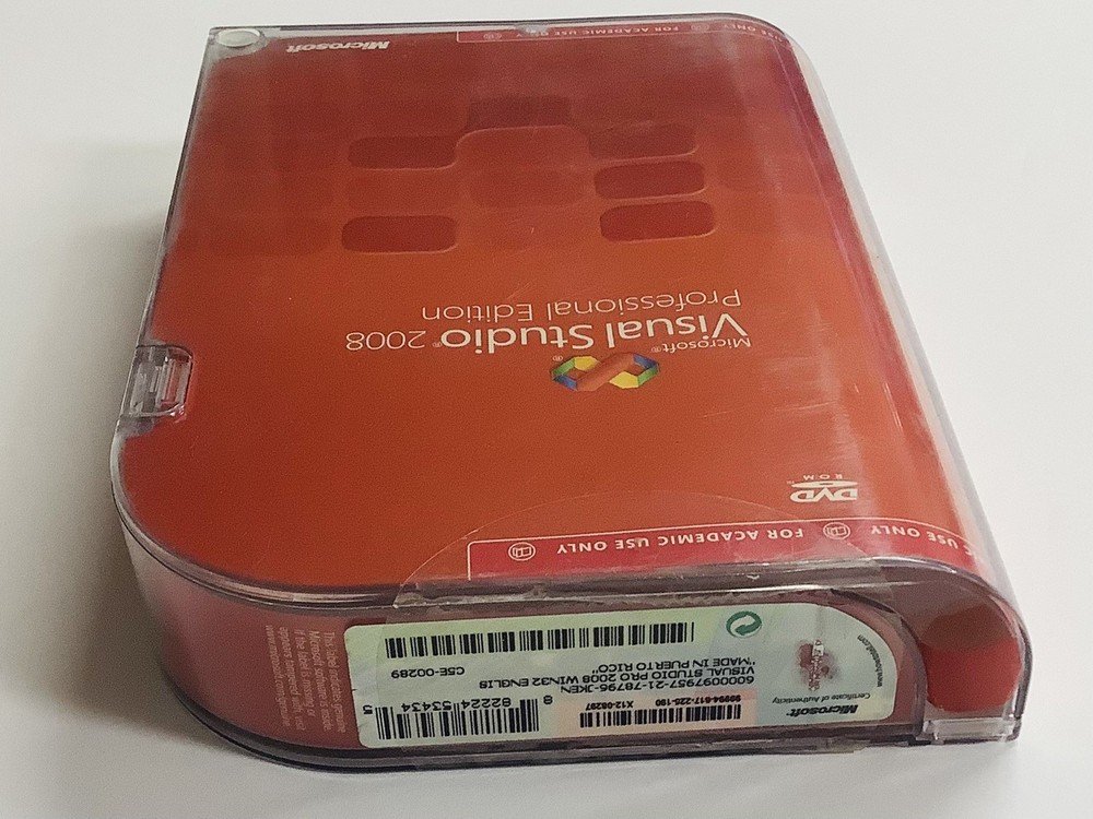 "BRAND NEW" Microsoft Visual Studio 2008 Professional Edition & Academic Version
